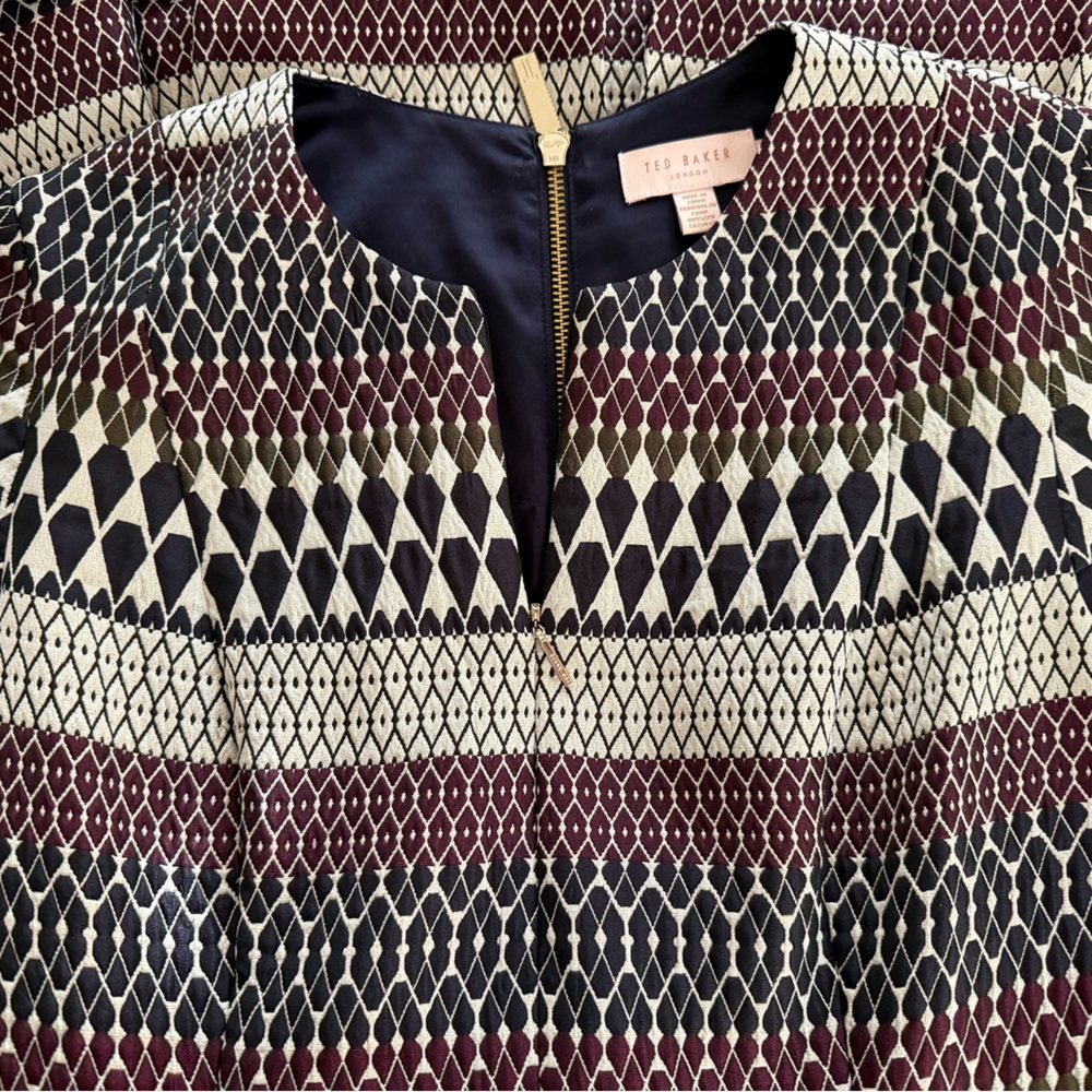 Ted Baker London Patterned Mini Dress